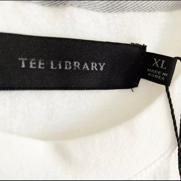 Tee Library Invisible Visible White Tee Shirt XL - Picture 3 of 4